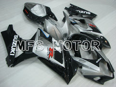 Suzuki GSXR1000 2007-2008 Injection ABS Fairing - Factory Style - Black Silver - MFS2700 - Fairings Kit