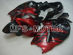 Suzuki GSXR1300 Hayabusa 1999-2007 Injection ABS Fairing - Factory Style - Black Red - MFS2778 - Fairings Kit