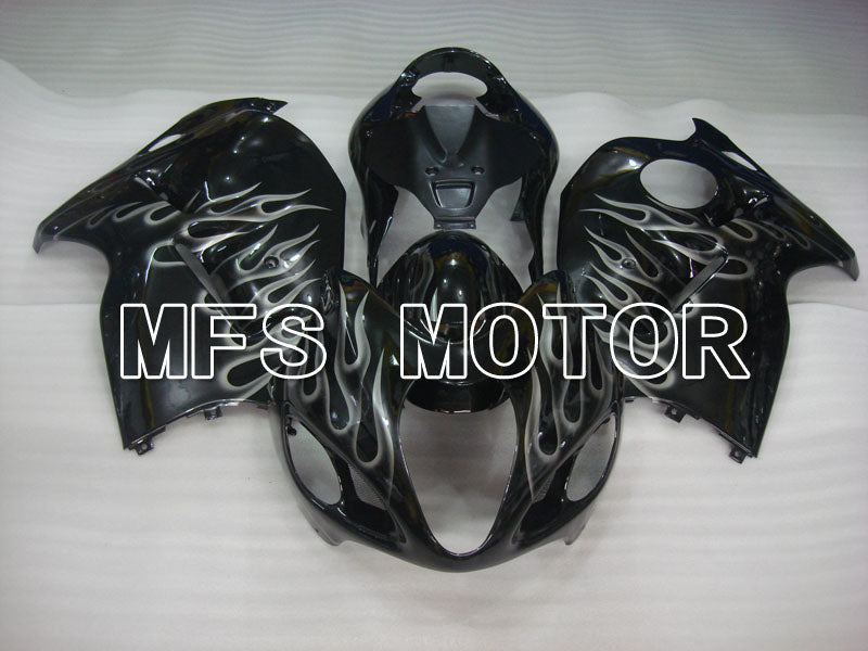 Suzuki GSXR1300 Hayabusa 1999-2007 Injection ABS Fairing - Flame - Black White - MFS2802 - Fairings Kit