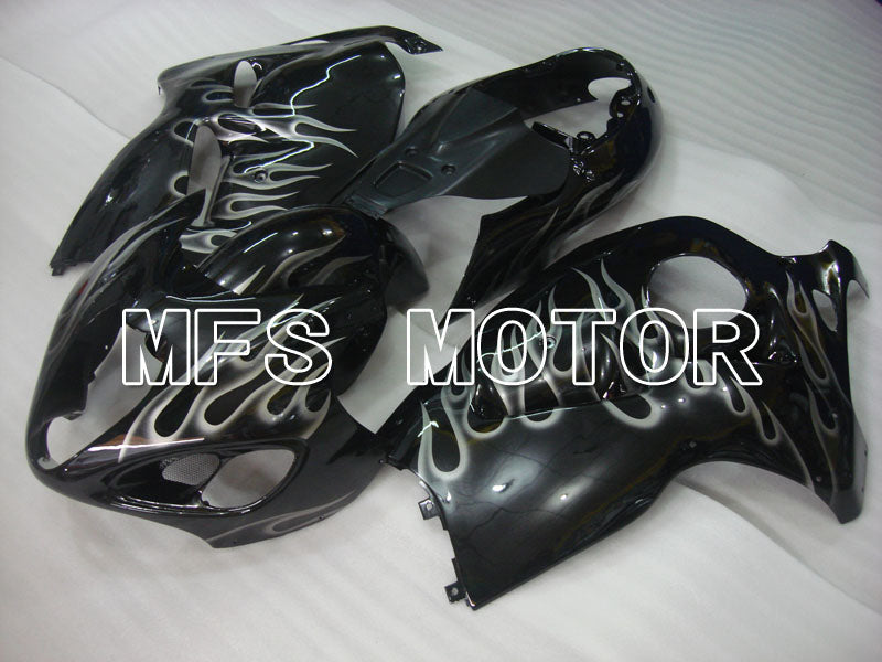 Suzuki GSXR1300 Hayabusa 1999-2007 Injection ABS Fairing - Flame - Black White - MFS2802 - Fairings Kit