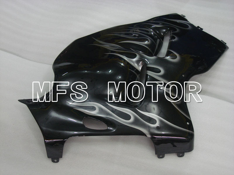 Suzuki GSXR1300 Hayabusa 1999-2007 Injection ABS Fairing - Flame - Black White - MFS2802 - Fairings Kit