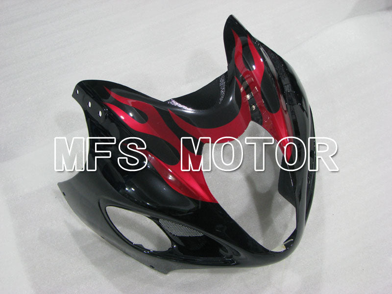 Suzuki GSXR1300 Hayabusa 1999-2007 Injection ABS Fairing - Flame - Black Red - MFS2806 - Fairings Kit