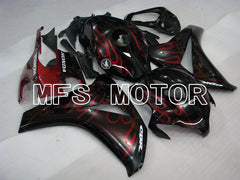 Honda CBR1000RR 2008-2011 Injection ABS Fairing - Flame - Red Black - MFS2948 - Fairings Kit