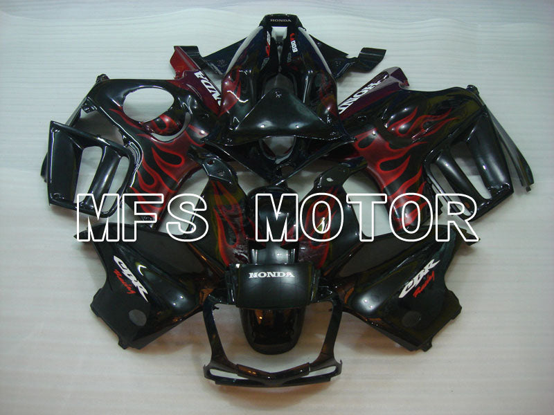 Honda CBR600 F3 1995-1996 Injection ABS Fairing - Flame - Black Red - MFS3036 - Fairings Kit