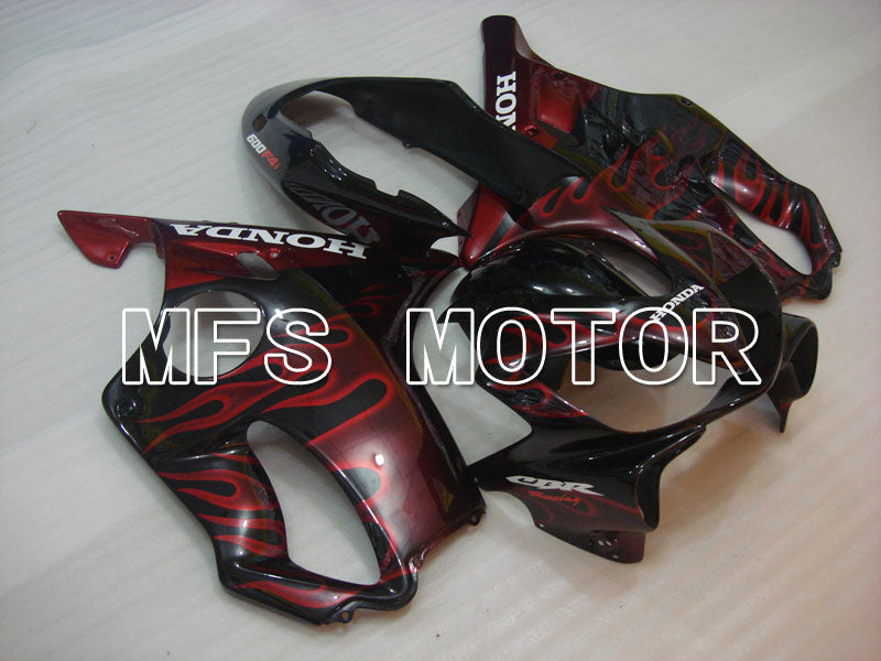 Honda CBR900RR 929 2000-2001 Injection ABS Fairing - Flame - Black Red - MFS3200 - Fairings Kit