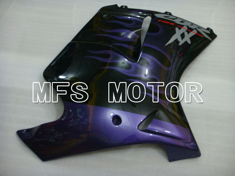 Honda CBR1100XX 1996-2007 Injection ABS Fairing - Flame - Black Purple - MFS3246 - Fairings Kit