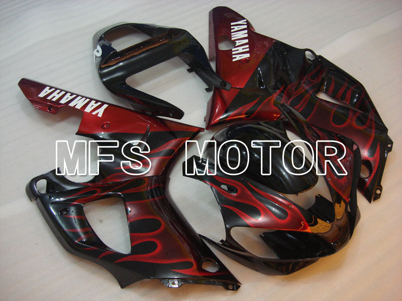 Yamaha YZF-R1 2000-2001 Injection ABS Fairing - Flame - Black Red - MFS3267 - Fairings Kit