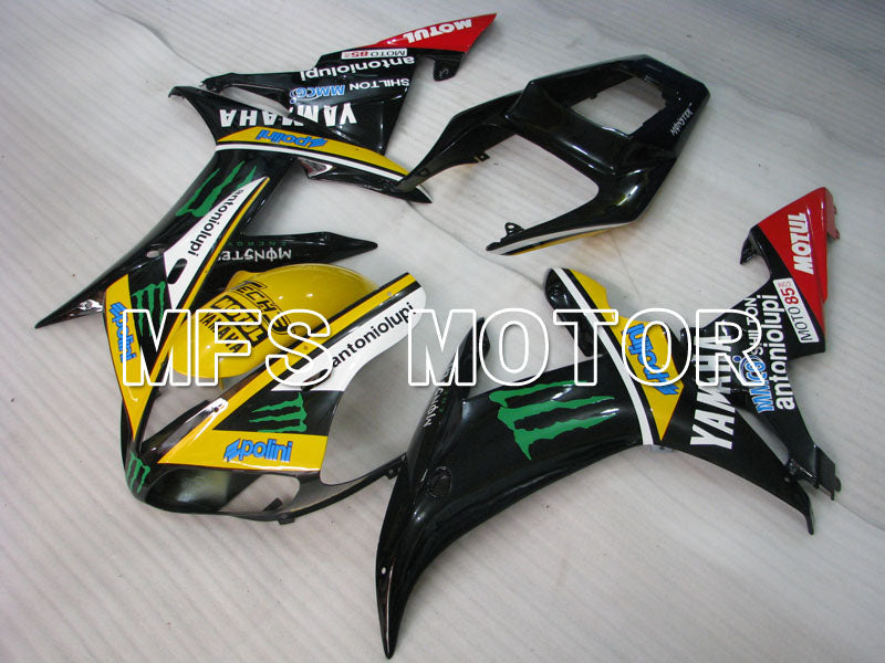 Yamaha YZF-R1 2002-2003 Injection ABS Fairing - Monster - Black Yellow - MFS3299 - Fairings Kit