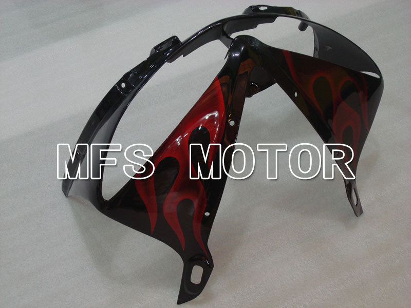 Yamaha YZF-R6 2003-2004 Injection ABS Fairing - Flame - Red wine color Black - MFS3484 - Fairings Kit