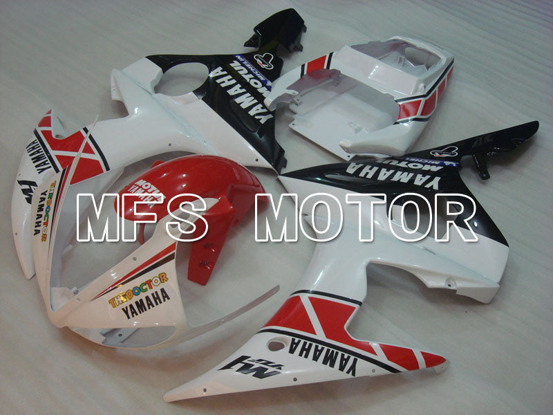 Yamaha YZF-R6 2003-2004 Injection ABS Fairing - MOTUL - White Black - MFS3497 - Fairings Kit