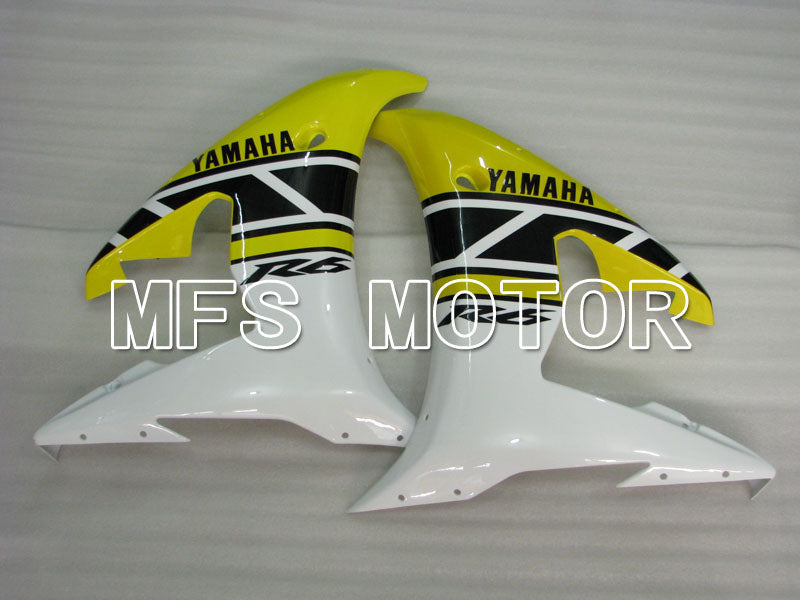 Yamaha YZF-R6 2003-2004 Injection ABS Fairing - Factory Style - Yellow White - MFS3499 - Fairings Kit