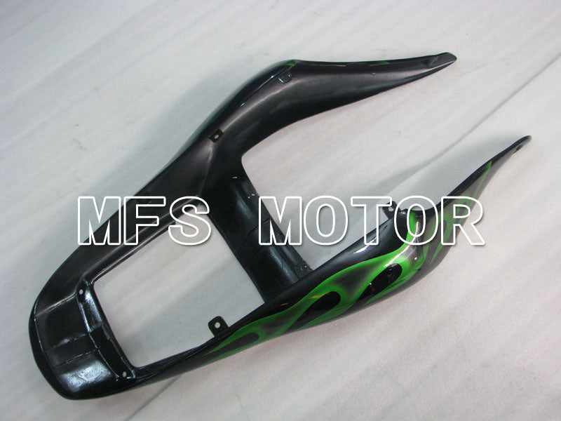 Yamaha YZF-R6 1998-2002 Injection ABS Fairing - Flame - Black Green - MFS3520 - Fairings Kit