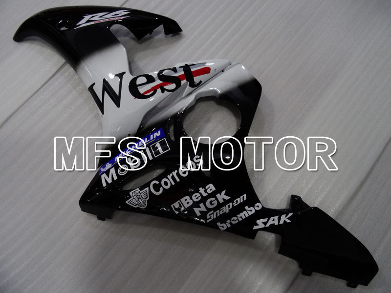 Yamaha YZF-R6 2005 Injection ABS Fairing - West - White Black - MFS3576 - Fairings Kit