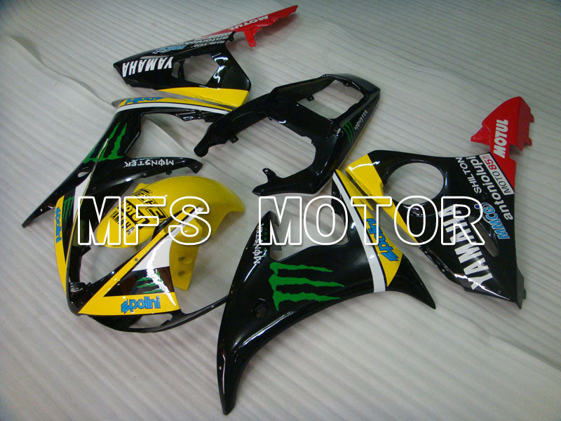 Yamaha YZF-R6 2003-2004 Injection ABS Fairing - Monster - Yellow Black - MFS3582 - Fairings Kit
