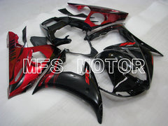 Yamaha YZF-R6 2005 Injection ABS Fairing - Factory Style - Black Red - MFS3595 - Fairings Kit