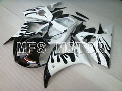 Yamaha YZF-R6 2005 Injection ABS Fairing - Flame - White Black - MFS3601 - Fairings Kit