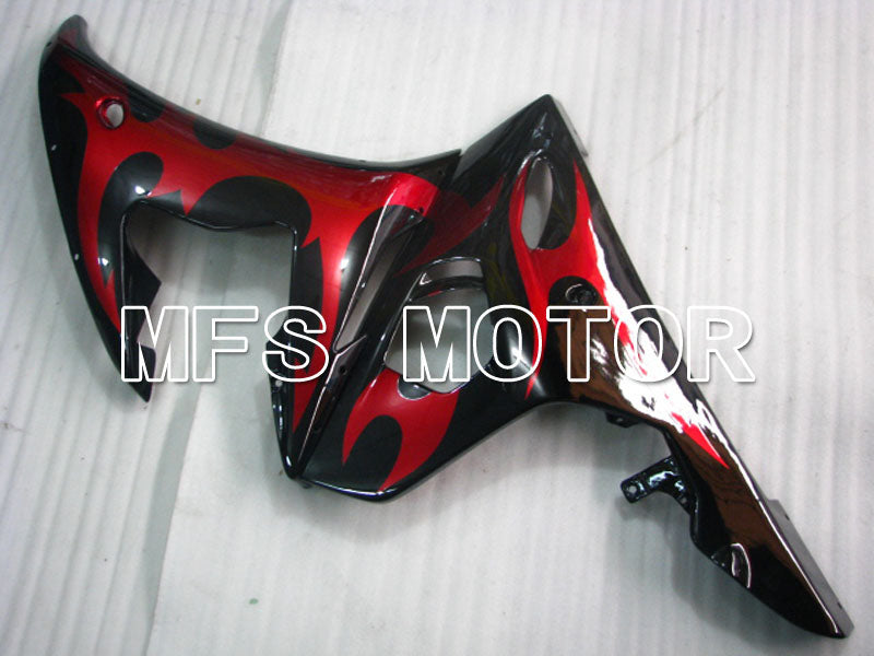 Yamaha YZF-R6 2003-2004 Injection ABS Fairing - Flame - Red wine color Black - MFS3607 - Fairings Kit