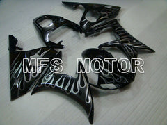 Yamaha YZF-R6 2003-2004 Injection ABS Fairing - Flame - White Black - MFS3617 - Fairings Kit