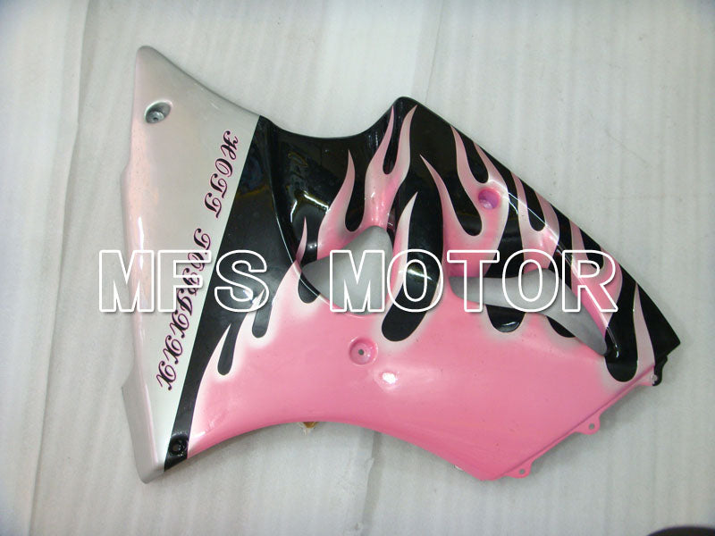 Kawasaki NINJA ZX6R 2000-2002 Injection ABS Fairing - Flame - Black Pink - MFS3680 - Fairings Kit