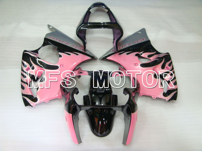 Kawasaki NINJA ZX6R 2000-2002 Injection ABS Fairing - Flame - Black Pink - MFS3680 - Fairings Kit