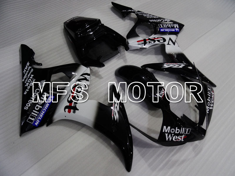 Yamaha YZF-R6 2003-2004 Injection ABS Fairing - West - White Black - MFS3681 - Fairings Kit