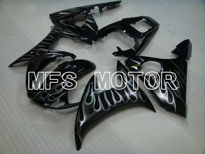 Yamaha YZF-R6 2005 Injection ABS Fairing - Flame - Black Gray - MFS3744 - Fairings Kit