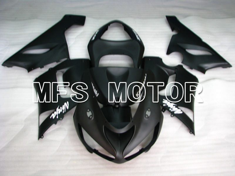 Kawasaki NINJA ZX6R 2005-2006 Injection ABS Fairing - Factory Style - Black Matte - MFS3753 - Fairings Kit