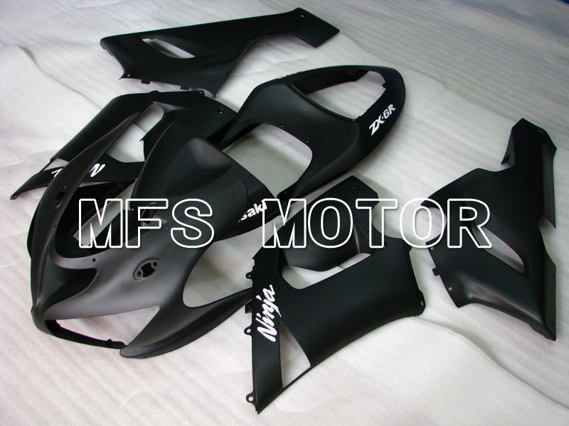 Kawasaki NINJA ZX6R 2005-2006 Injection ABS Fairing - Factory Style - Black Matte - MFS3753 - Fairings Kit
