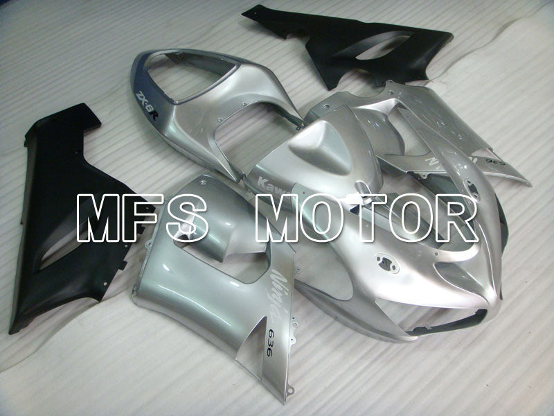 Kawasaki NINJA ZX6R 2005-2006 Injection ABS Fairing - Factory Style - Silver - MFS3755 - Fairings Kit