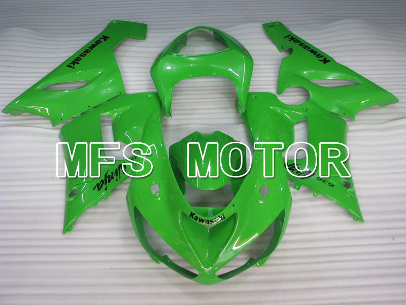 Kawasaki NINJA ZX6R 2005-2006 Injection ABS Fairing - Factory Style - Green - MFS3760 - Fairings Kit
