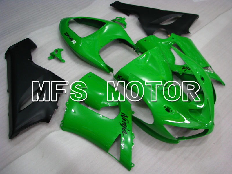 Kawasaki NINJA ZX6R 2005-2006 Injection ABS Fairing - Factory Style - Green - MFS3762 - Fairings Kit