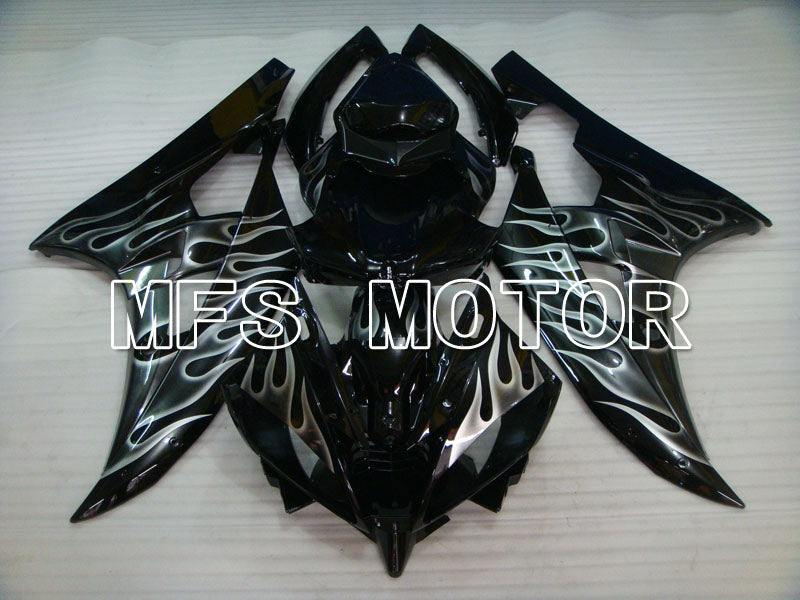 Yamaha YZF-R6 2006-2007 Injection ABS Fairing - Flame - White Black - MFS3767 - Fairings Kit