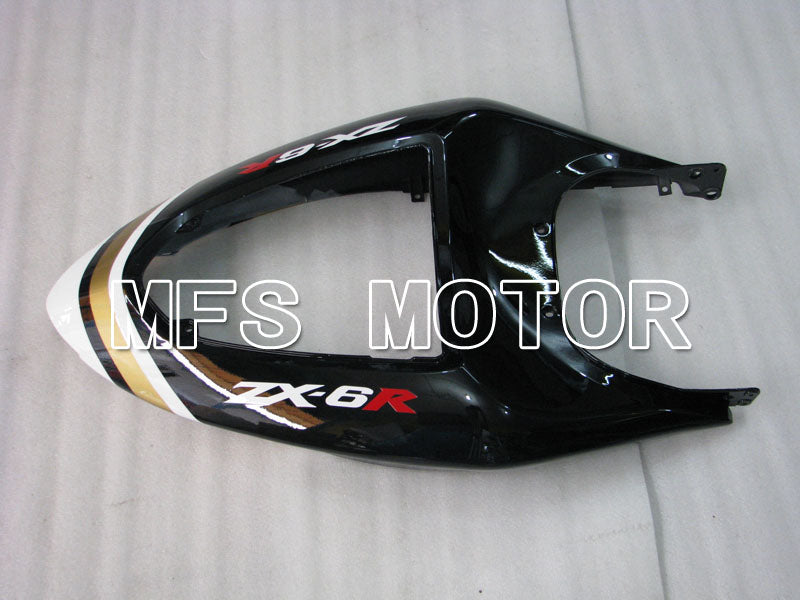 Kawasaki NINJA ZX6R 2005-2006 Injection ABS Fairing - Lucky Strike - Black White - MFS3773 - Fairings Kit