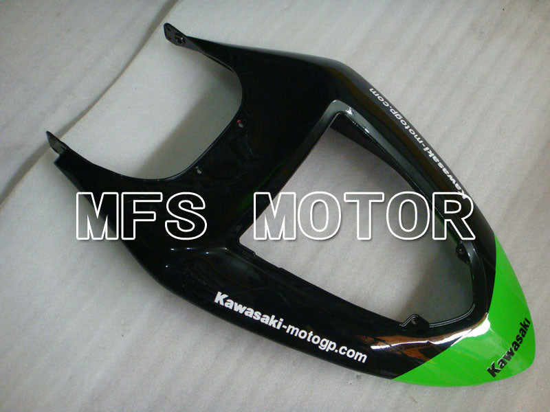 Kawasaki NINJA ZX6R 2005-2006 Injection ABS Fairing - Monster - Black Green - MFS3777 - Fairings Kit