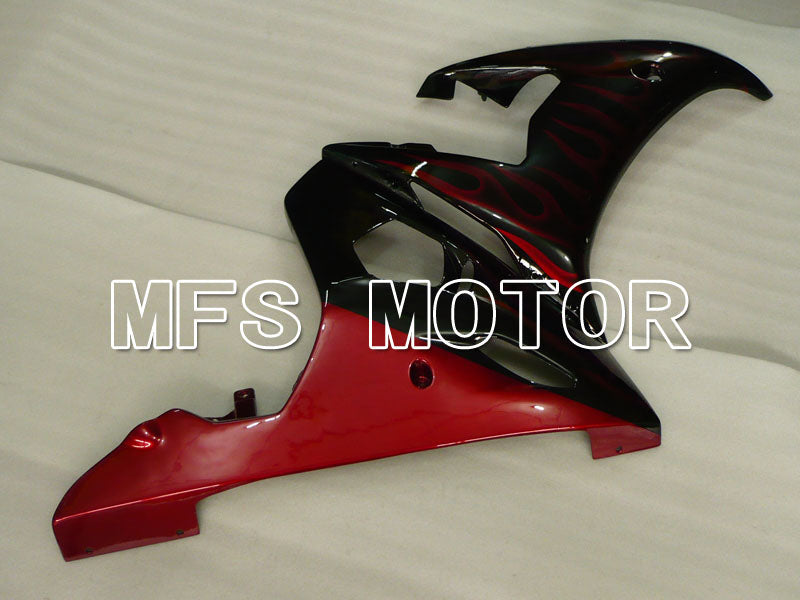 Yamaha YZF-R6 2005 Injection ABS Fairing - Flame - Red Black - MFS3778 - Fairings Kit