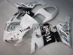 Kawasaki NINJA ZX6R 2005-2006 Injection ABS Fairing - West - Black White - MFS3787 - Fairings Kit