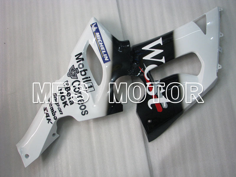 Kawasaki NINJA ZX6R 2005-2006 Injection ABS Fairing - West - Black White - MFS3787 - Fairings Kit