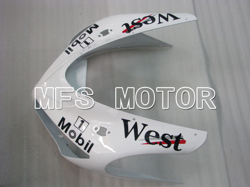 Kawasaki NINJA ZX6R 2005-2006 Injection ABS Fairing - West - Black White - MFS3787 - Fairings Kit