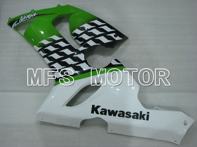 Kawasaki NINJA ZX6R 2005-2006 Injection ABS Fairing - Factory Style - Green White - MFS3791 - Fairings Kit