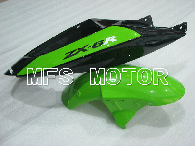 Kawasaki NINJA ZX6R 2005-2006 Injection ABS Fairing - Factory Style - Green White - MFS3791 - Fairings Kit