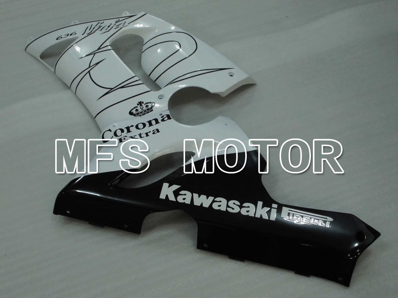 Kawasaki NINJA ZX6R 2005-2006 Injection ABS Fairing - Corona - Black White - MFS3802 - Fairings Kit