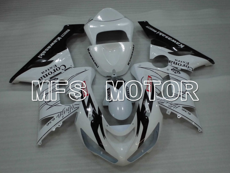 Kawasaki NINJA ZX6R 2005-2006 Injection ABS Fairing - Corona - Black White - MFS3802 - Fairings Kit