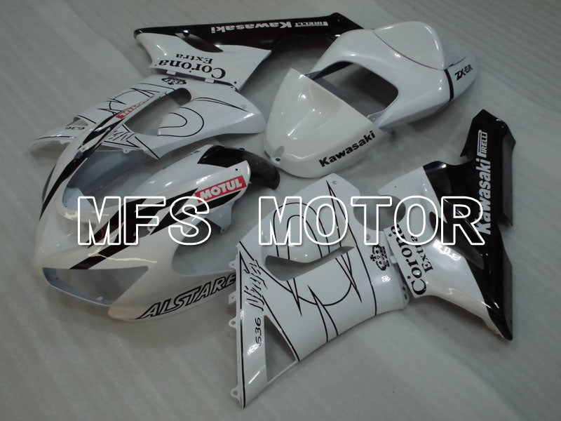 Kawasaki NINJA ZX6R 2005-2006 Injection ABS Fairing - Corona - Black White - MFS3802 - Fairings Kit