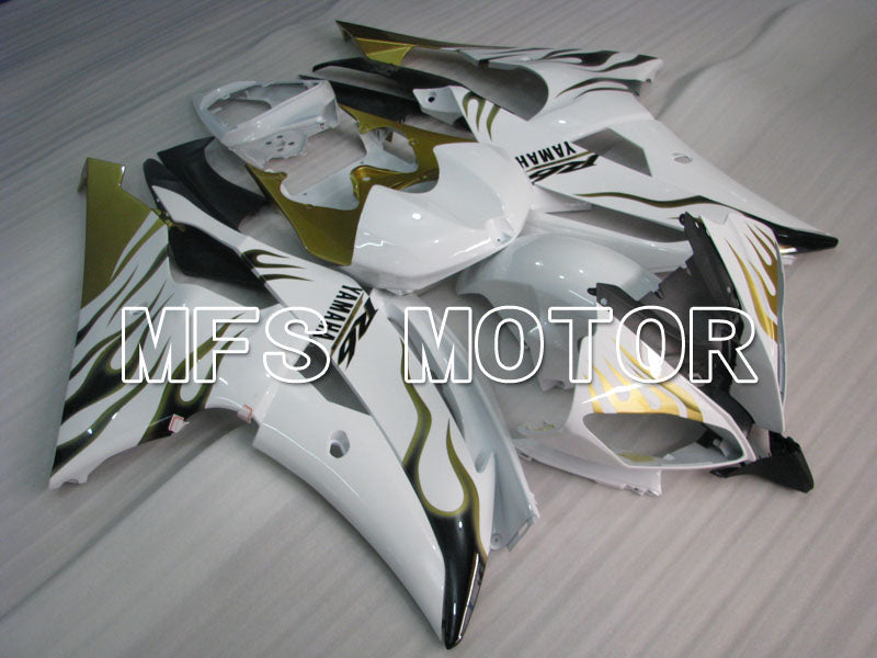 Yamaha YZF-R6 2008-2016 Injection ABS Fairing - Flame - Gold White - MFS3818 - Fairings Kit
