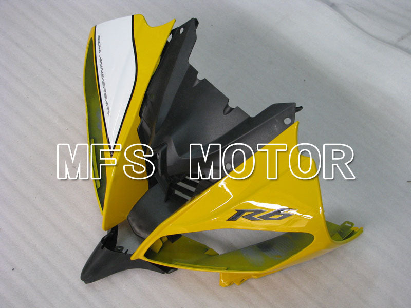Yamaha YZF-R6 2008-2016 Injection ABS Fairing - Factory Style - White Yellow - MFS3833 - Fairings Kit