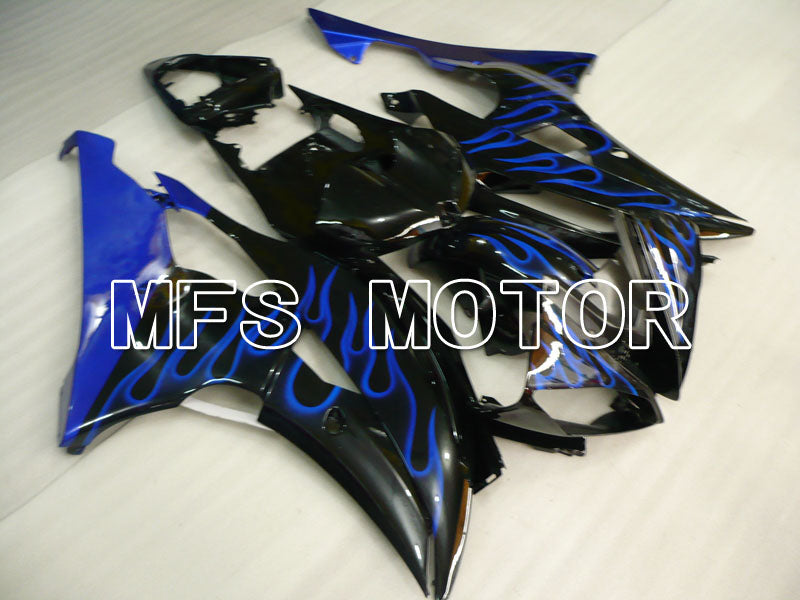 Yamaha YZF-R6 2008-2016 Injection ABS Fairing - Flame - Blue Black - MFS3886 - Fairings Kit