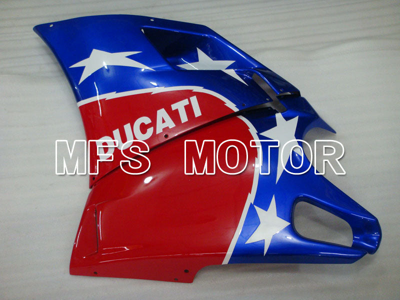 Ducati 748 / 998 / 996 1994-2002 Injection ABS Fairing - Factory Style - Blue Red - MFS3898 - Fairings Kit