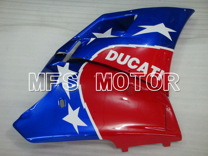 Ducati 748 / 998 / 996 1994-2002 Injection ABS Fairing - Factory Style - Blue Red - MFS3898 - Fairings Kit
