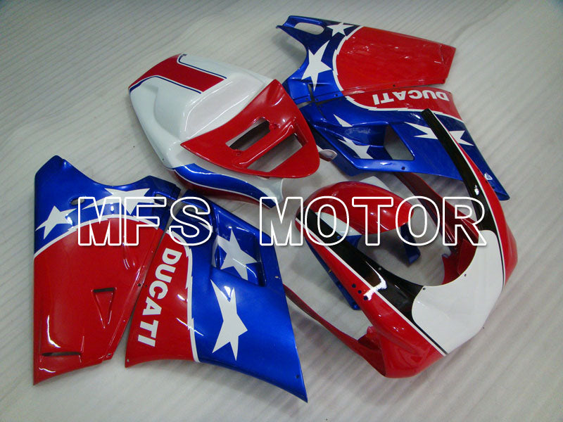 Ducati 748 / 998 / 996 1994-2002 Injection ABS Fairing - Factory Style - Blue Red - MFS3898 - Fairings Kit