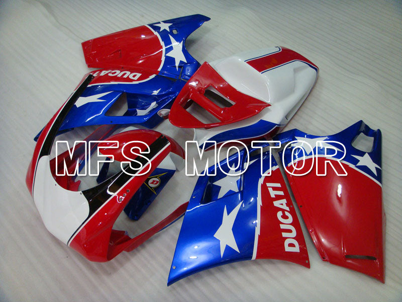 Ducati 748 / 998 / 996 1994-2002 Injection ABS Fairing - Factory Style - Blue Red - MFS3898 - Fairings Kit